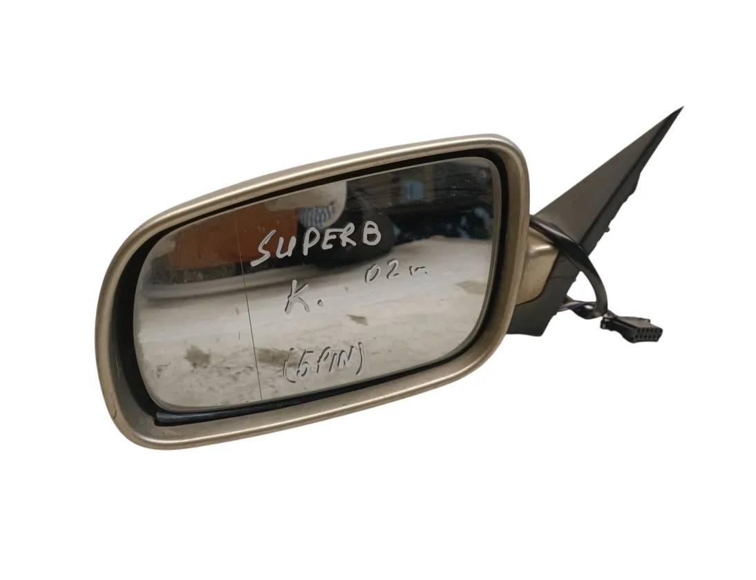 SKODA Superb 1 generation (2001-2008) Left Side Wing Mirror E1020479 33332253