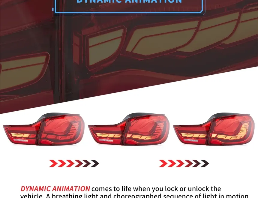 BMW 4 Series F32/F33/F36 (2013-2020) Rear tail light set VLAND 33615332