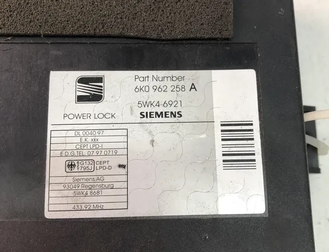 SEAT Ibiza 2 generation (1993-2002) Komforta vadības bloks 6K0962258A 23496785