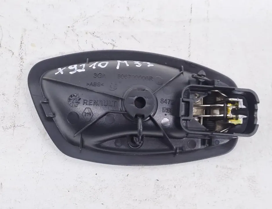 RENAULT Zoe 1 generation (2012-2023) Kreisais aizmugurējais iekšējais atvēršanas rokturis 806700006R 33689604