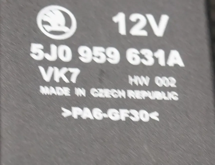 SKODA Roomster 5J  (2010-2015) Citau veidu vadības bloki 5J0959631A 1779376