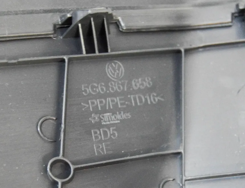 VOLKSWAGEN Golf 7 generation (2012-2024) Tailgate Cover Trim 5G6867605E,5G6867658 20994665