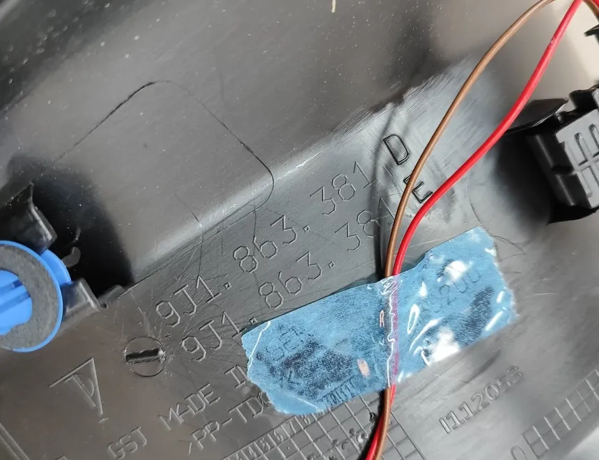 AUDI e-tron GT 1 generation (2020-2024) Отделка переднего левого подоконника 9J1863381D,9J1863381E,4J3867269N 23542236