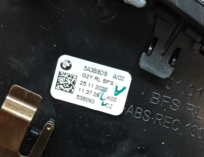 BMW i4 1 generation (2021-2024) Отделочный щит панели  5A04CE3,5A3B8D9,9625718 23667995