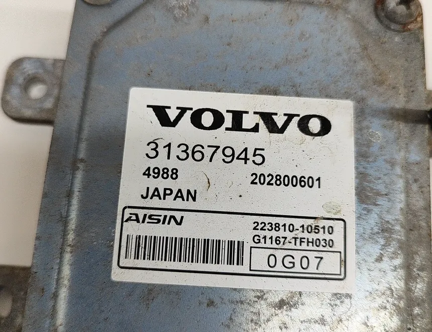 VOLVO V60 2 generation (2018-2023) Gearbox Control Unit 223810-10510,G1167-TFH030,31367945 26390541