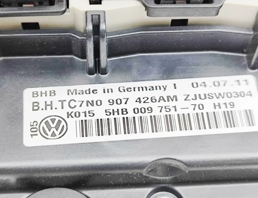 VOLKSWAGEN Jetta 6 generation (2010-2018) Klimata kontroles modulis 7N0907426AM,5HB009751 33084568