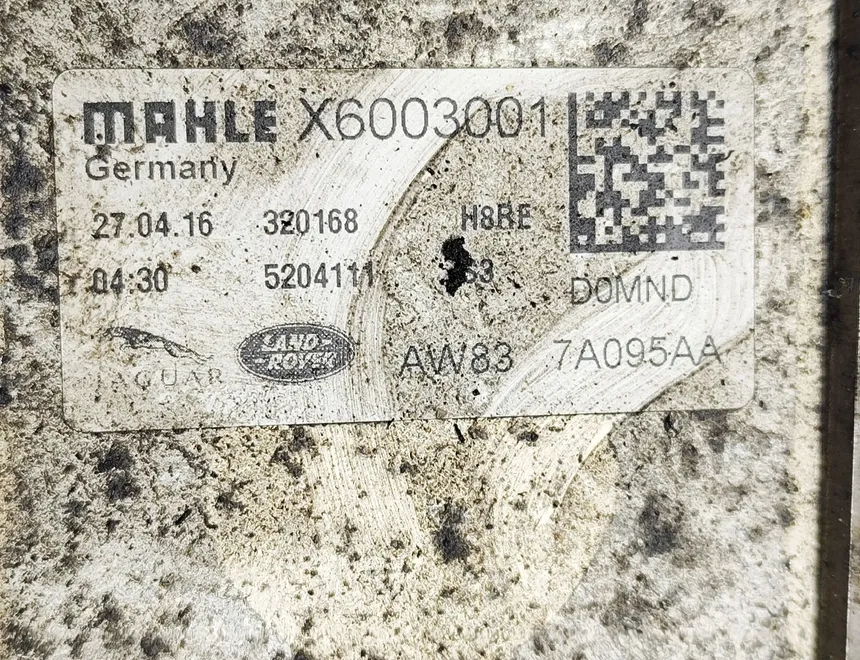 JAGUAR F-Pace 1 generation (2016-2024) Масляный радиатор AW83-7A095-AA 33090923