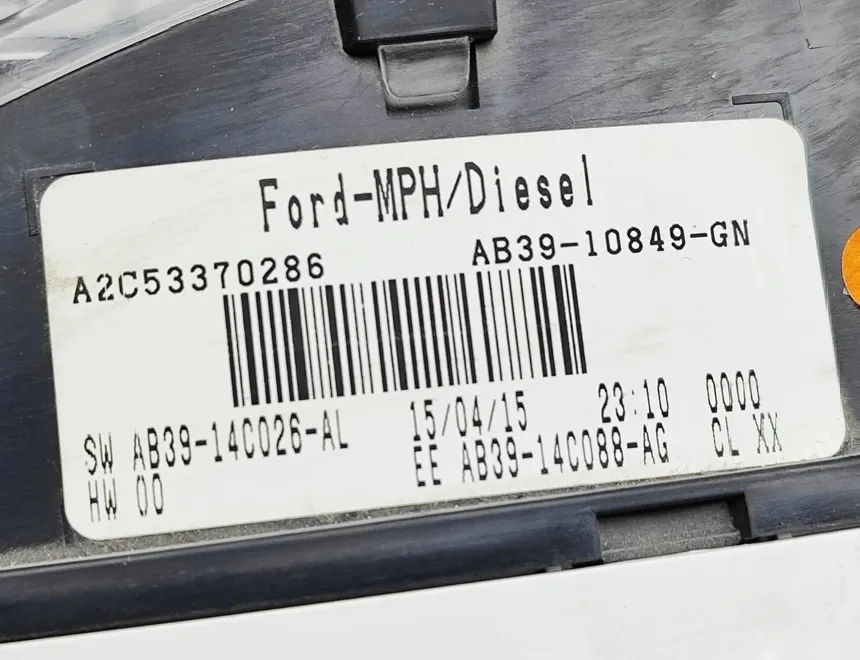 FORD Ranger 4 generation (2012-2024) Спидометр AB39-10849-GN,AB39-14C026-AL,A2C53370286 33095481