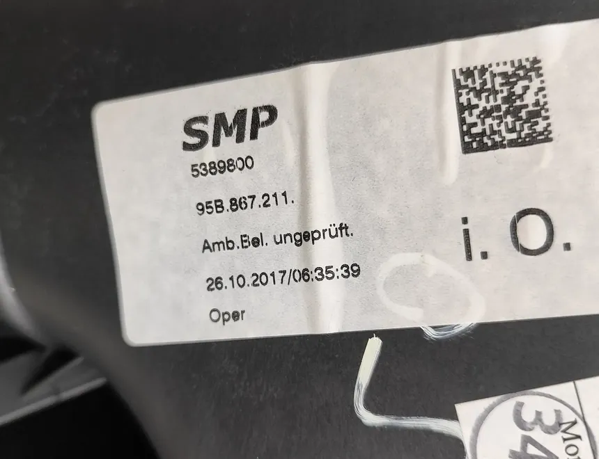 PORSCHE Macan 1 generation (2013-2023) Обшивка двери задней левой стороны 95B867211 33367236