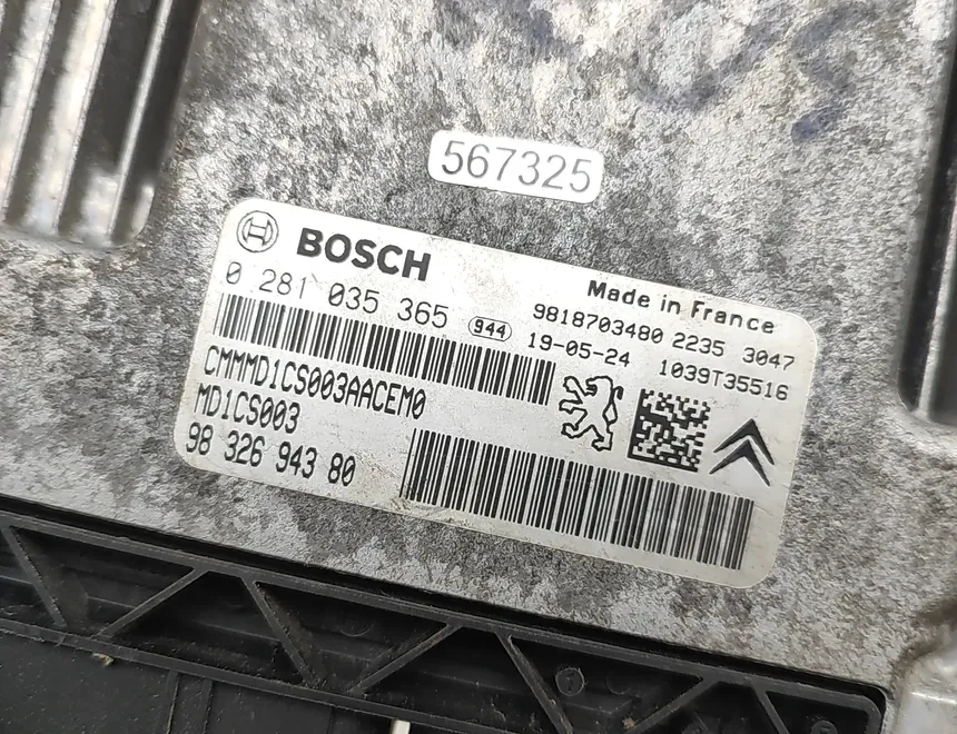 PEUGEOT 308 T9 (2013-2021) Motora vadības bloks 9832694380,9818703480,0281035365,1039T35516 33529471