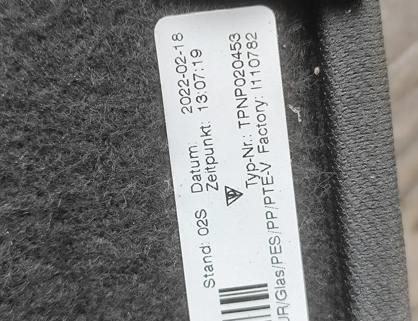 PORSCHE Taycan 1 generation (2019-2023) Полка багажника задняя 9J0863413B 33596449