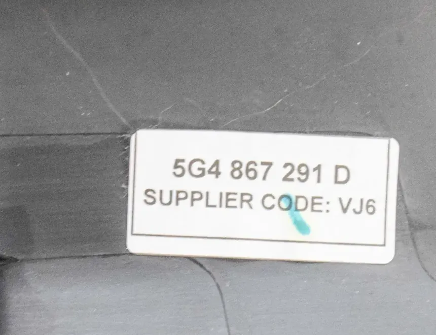VOLKSWAGEN Golf 7 generation (2012-2024) Kreisās puses statņu apdare 5G4867291D 3398851