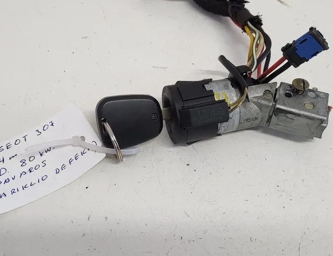 PEUGEOT 307 1 generation (2001-2008) Aizdedzes atslēga 9648445180 33570105