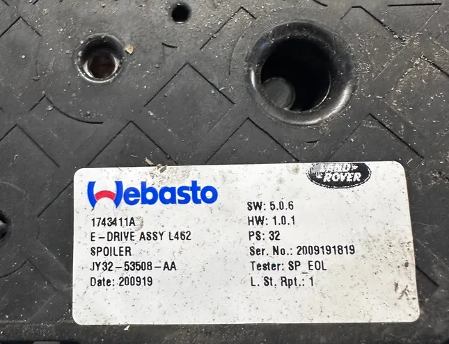 LAND ROVER Discovery 5 generation (2016-2024) Электродвигатель люка JY3253508AA,1743411A,1731171D,02757588,1743418JLC06 33492839