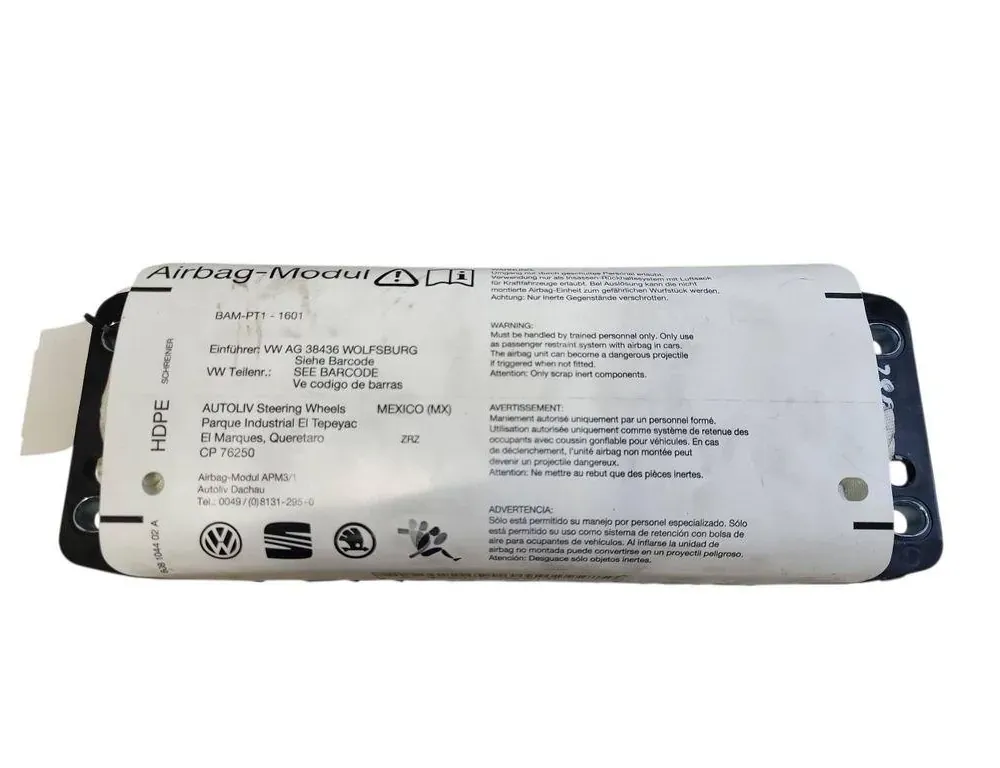 VOLKSWAGEN Golf 5 generation (2003-2009) Dashboard Airbag SRS 607530200C 33350892