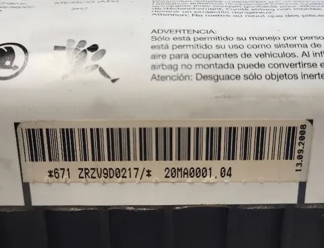 VOLKSWAGEN Golf 5 generation (2003-2009) Dashboard Airbag SRS 607530200C 33350892