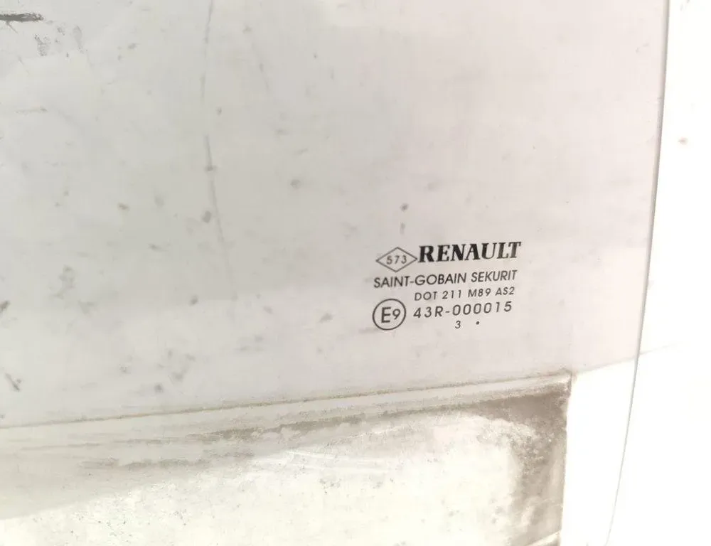 RENAULT Megane 3 generation (2008-2020) Aizmugurējā labo durvju loga stikls 43R000015,AS2 30308804