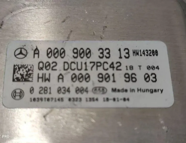 MERCEDES-BENZ C-Class W205/S205/C205 (2014-2023) AdBlue vadības bloks A0009003313 34129778