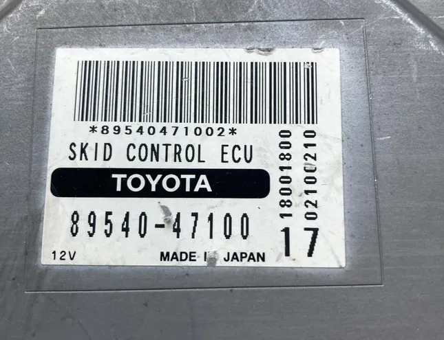 TOYOTA Prius 2 generation (XW20) (2003-2011) ABS vadības bloks 8954047100 34422266