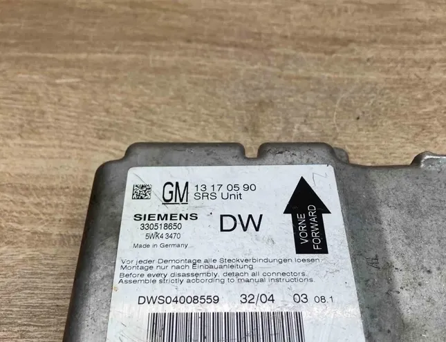 OPEL Zafira A (1999-2003) Drošības / signalizācijas vadības bloks 13170590,5WK43470 34399142