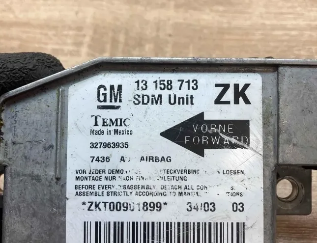 OPEL Meriva 1 generation (2002-2010) Drošības / signalizācijas vadības bloks 13158713,327963935 34384487