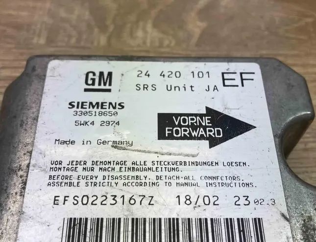 OPEL Omega B (1994-2003) Блок управления безопасностью 24420101,5WK42974 34393673