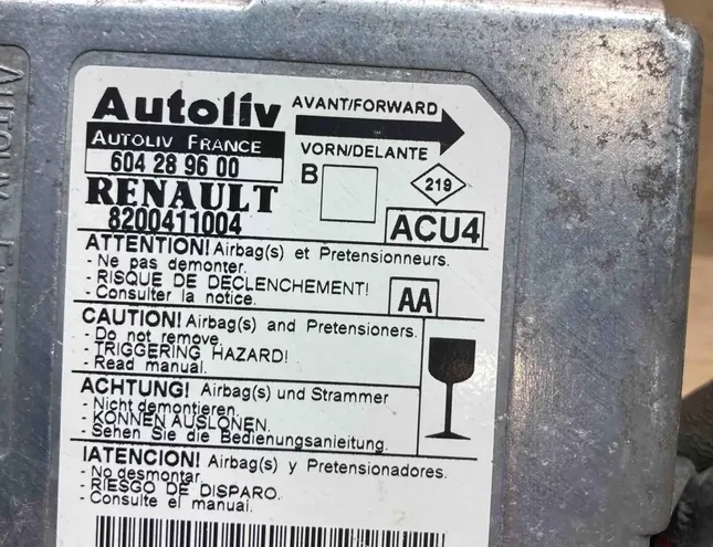 RENAULT Megane 1 generation (1995-2003) Drošības / signalizācijas vadības bloks 8200411004,604289600 34391499
