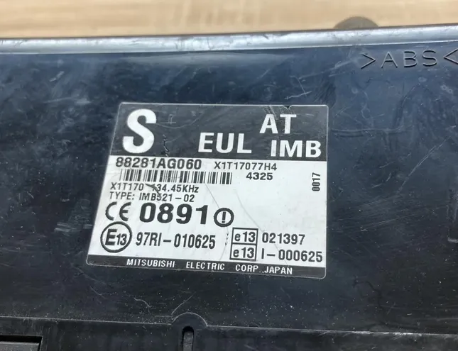 SUBARU Outback 3 generation (2003-2009) Imobilaizera vadības bloks 88281AG060,97RI010625 34282101