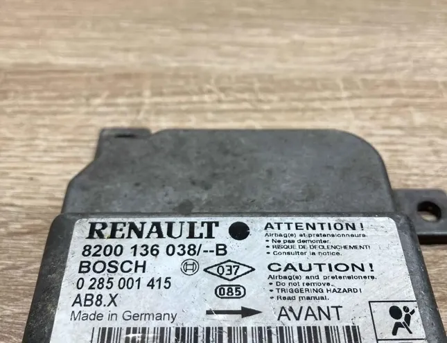 RENAULT Clio 2 generation (1998-2013) Drošības / signalizācijas vadības bloks 8200136038B,0285001415 34380107