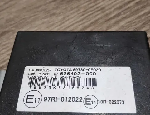 TOYOTA Corolla Verso 1 generation (2001-2009) Блок управления иммобилайзера 897800f020,626492000 34412031