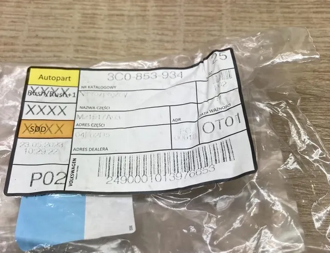 AUDI Q5 8R (2008-2017) Atsperu Skava 3C0853934 34442547