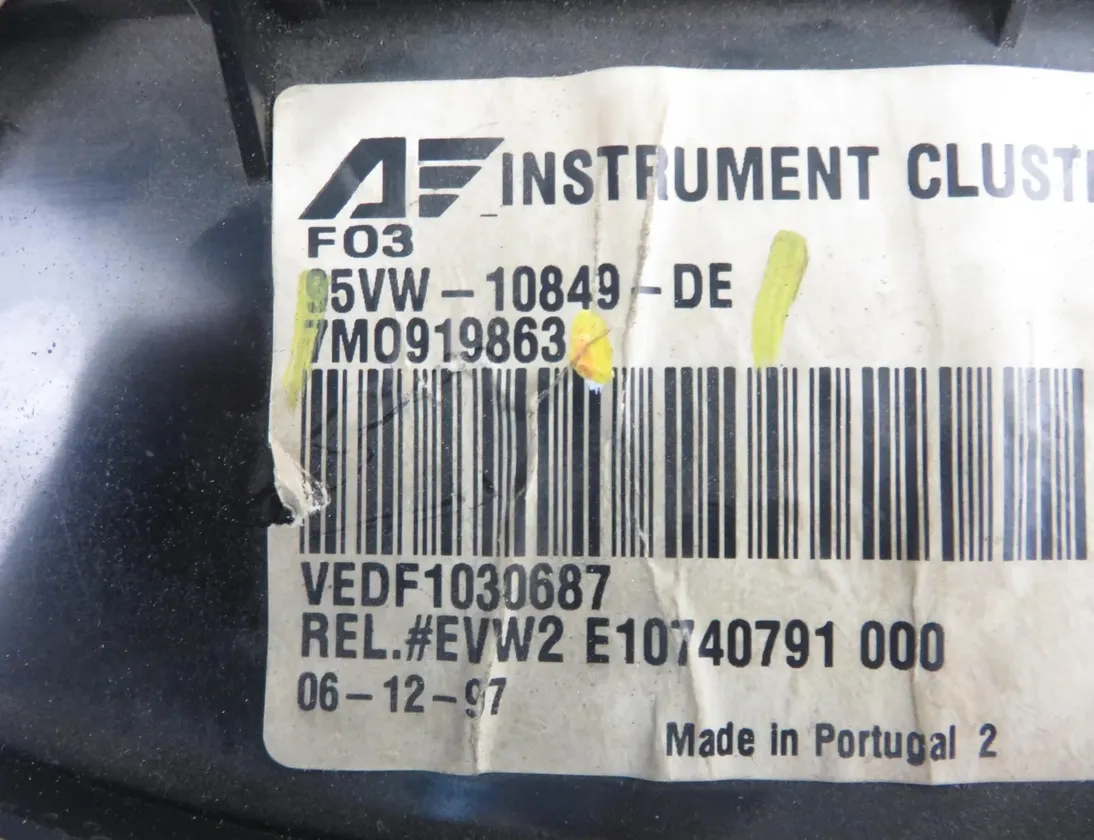 FORD Galaxy 1 generation (1995-2006) Speedometer 95VW10849DE,7M0919863 31967580