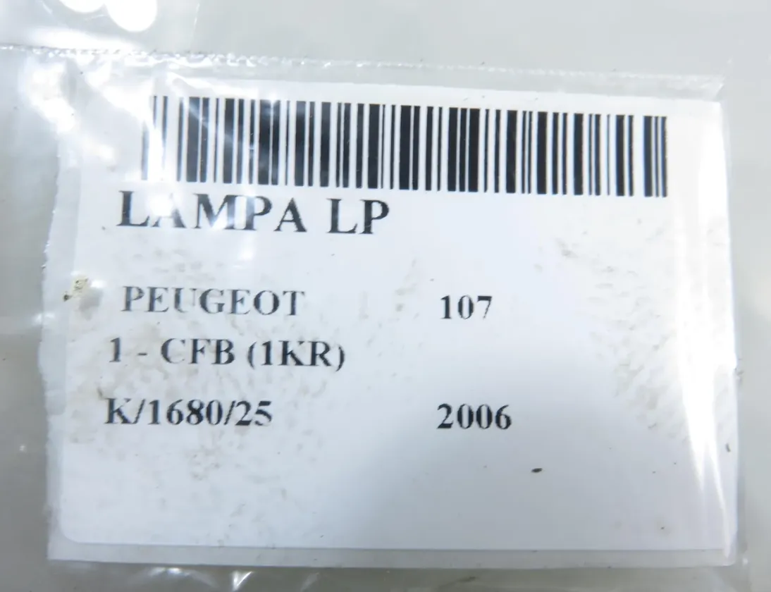 PEUGEOT 107 Peugeot 107 (2005-2014) Priekšējais kreisais lukturis 33526575