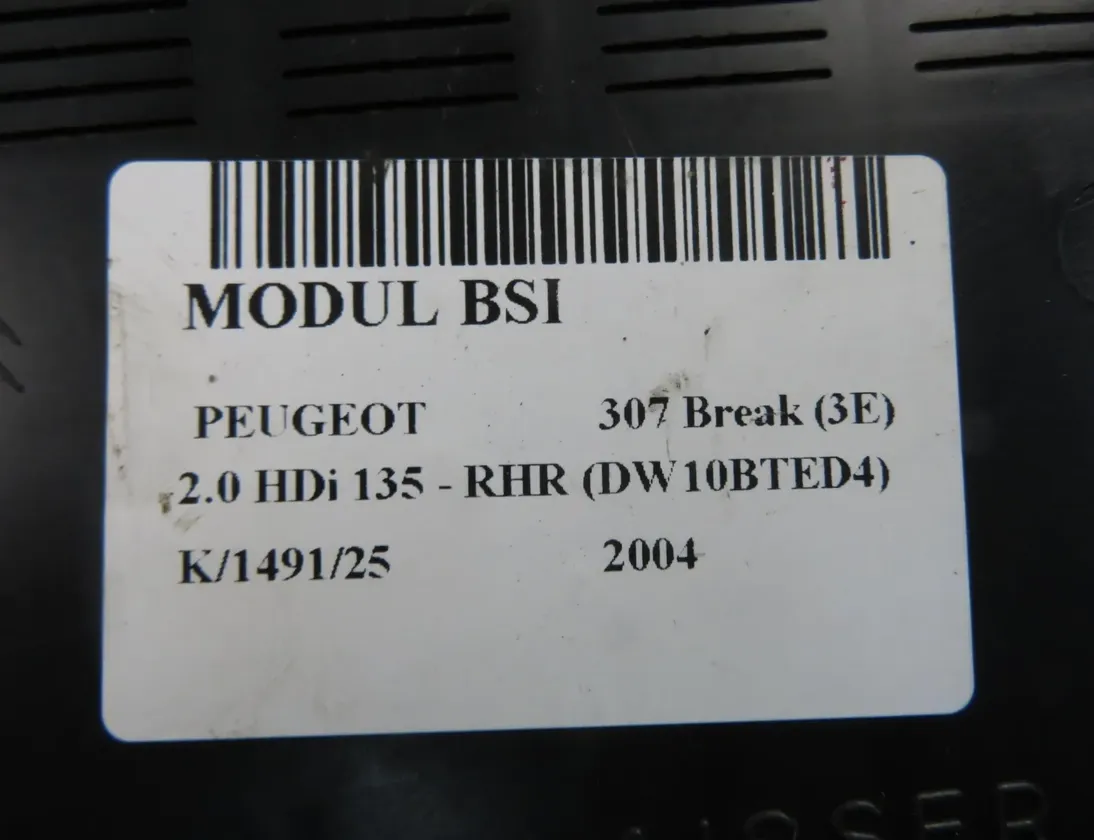 PEUGEOT 307 1 generation (2001-2008) Comfort Control Unit 965119698A,9651197680A 33583343