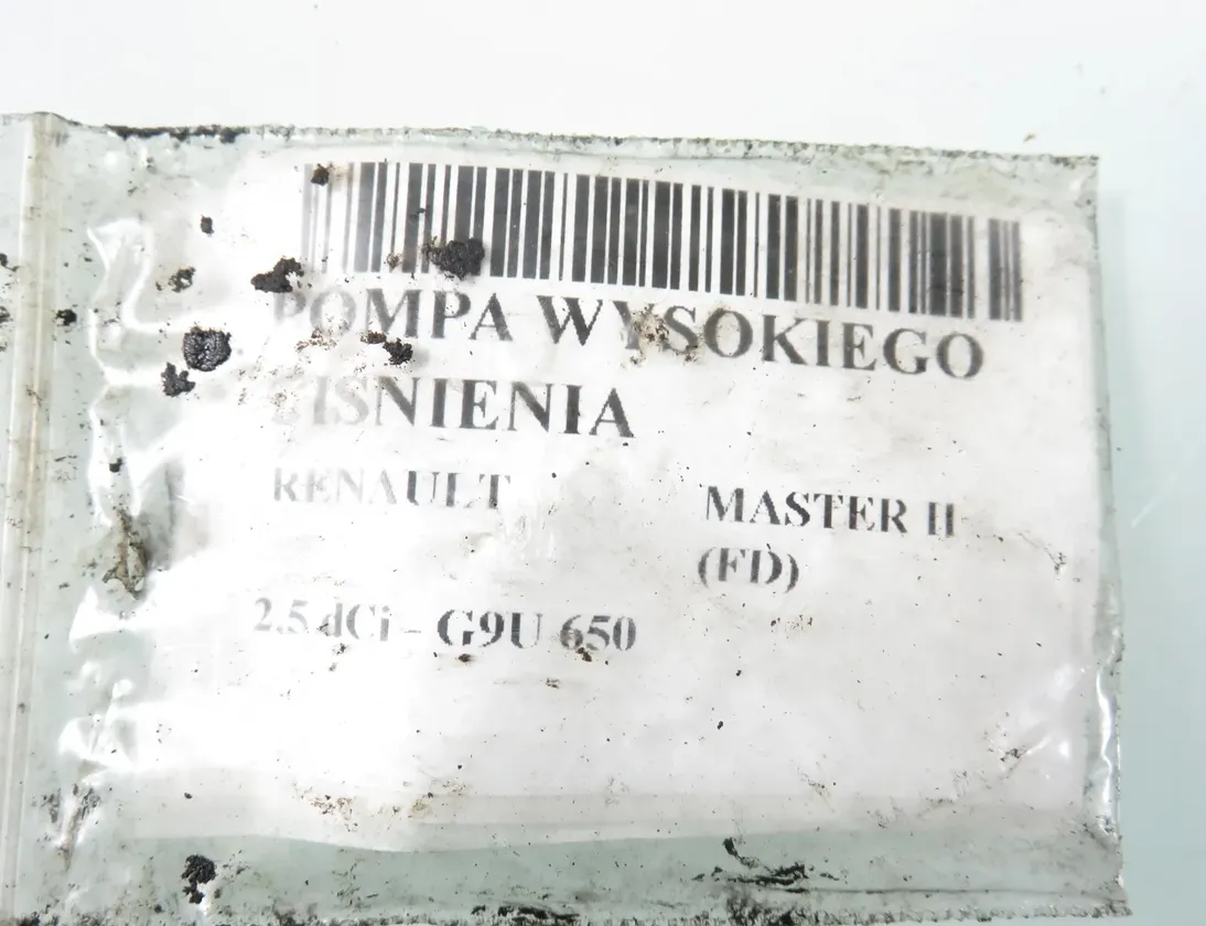 RENAULT Master 2 generation (1997-2010) Augstspiediena degvielas sūknis 0928400743 34355730