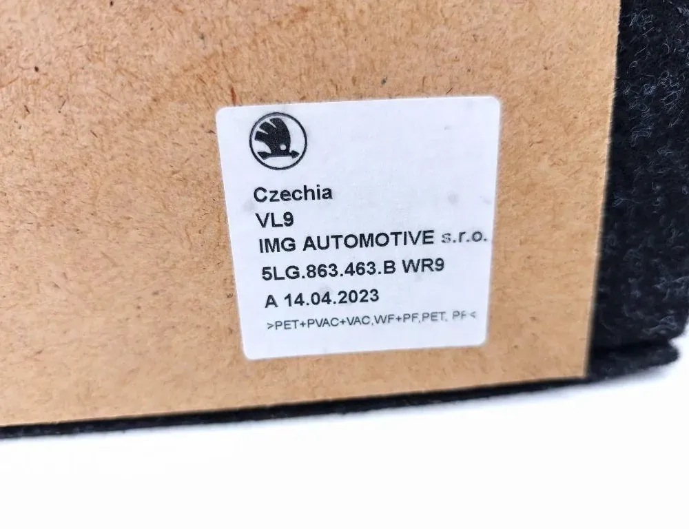 SKODA Enyaq 1 generation (2020-2023) Ковер багажникa 5LG863463B 33502466