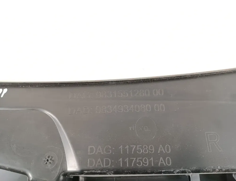 PEUGEOT Priekšējā stikla tīrītāja apdare / plastmasa 9831551280 34378426