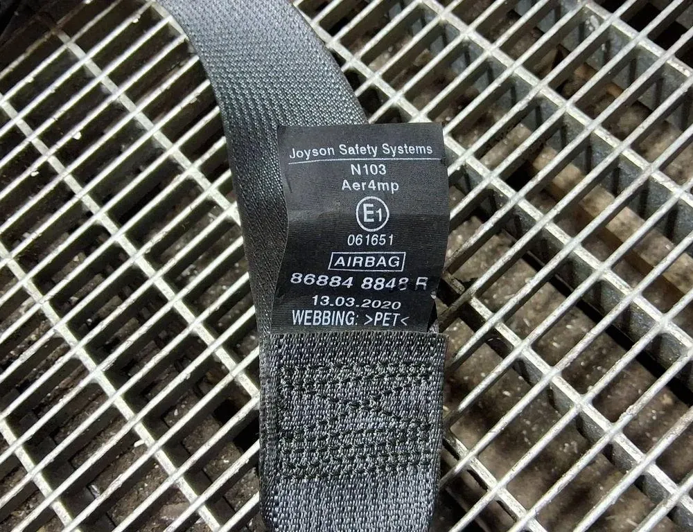 RENAULT Kadjar 1 generation (2015-2024) Priekšējā kreisā drošības josta 868848848R 33401144