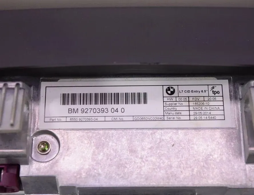 BMW 3 Series F30/F31 (2011-2020) Navigācijas displejs 9270393 33485686