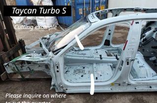 PORSCHE Taycan 1 generation (2019-2023) Четверть передняя левая 28591173