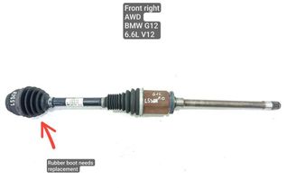 BMW 7 Series G11/G12 (2015-2023) Front Right Driveshaft 8687378 33054686
