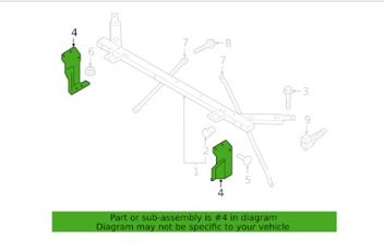 VOLVO XC60 2 generation (2017-2024) Right Headlight Bracket Mount 31391624 32974350