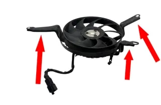 KAWASAKI NINJA Dzesēšanas radiatora ventilators 595020017 34793395