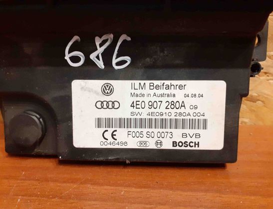 AUDI A8 D3/4E (2002-2010) Power Distribution Box 4E0907280A,4E0910280A,#686 11551889