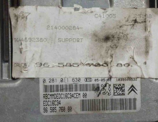 PEUGEOT 307 1 generation (2001-2008) Motora vadības bloks 214000284,9658576080,0281011630,9644692380 32727182