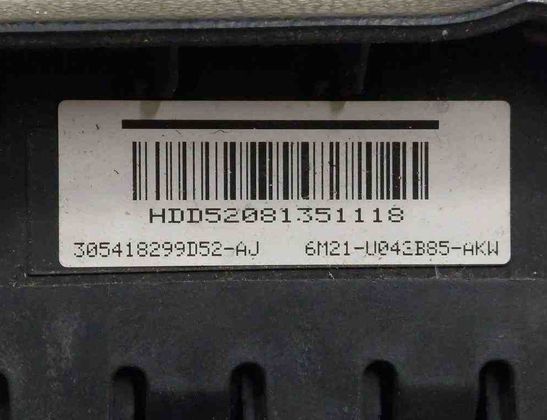 FORD S-Max 1 generation (2006-2015) Подушка безопасности руля BAMPT11166,6M21U043B85AKW,305418299D52AJ,3054182 32730436