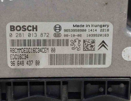 PEUGEOT 308 T7 (2007-2015) Блок управления двигателем 9664843780,0281013872,9653958980 32731921