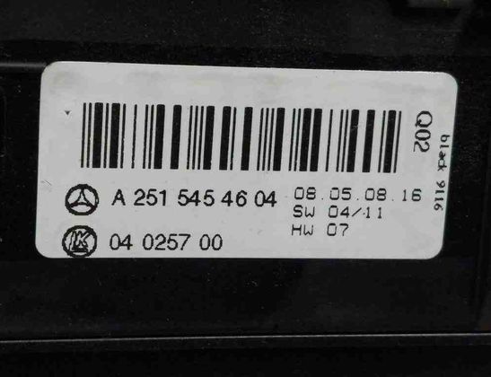 MERCEDES-BENZ R-Class W251 (2005-2017) Lukturu vadības slēdzis A2515454604,04025700 32732230