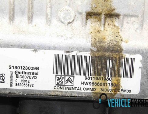 CITROËN C4 Picasso 2 generation (2013-2018) Engine Control Unit ECU 9811651980,S180123009B,9666681180 11751973