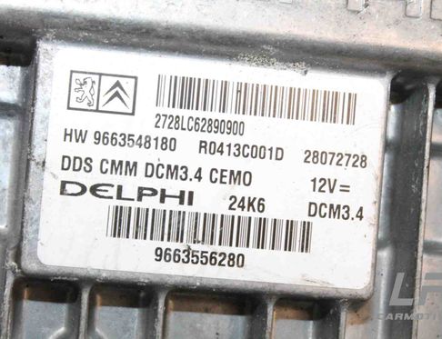 CITROËN C3 AirCross 1 generation (2017-2024) Engine Control Unit ECU R0413C001D,9663548180,9663556280 13605927